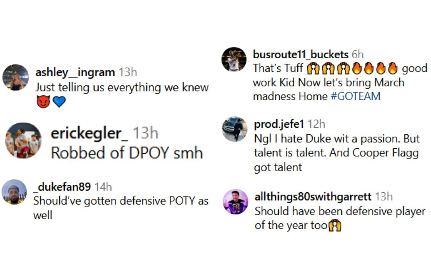 Fans react to Flagg&#039;s ACC awards | @dukembb/ig