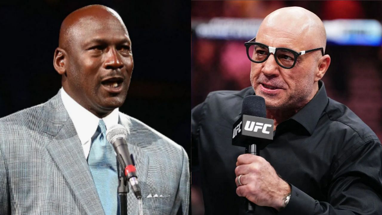 Michael Jordan (Left) and Joe Rogan (Right)