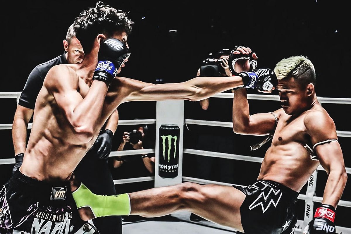 Nabil Anane (left), Superlek (right) [Photo via ONE Championship]