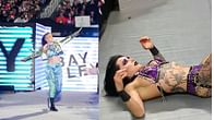 Bayley reacts after Rhea Ripley surprisingly gets dethroned on WWE RAW