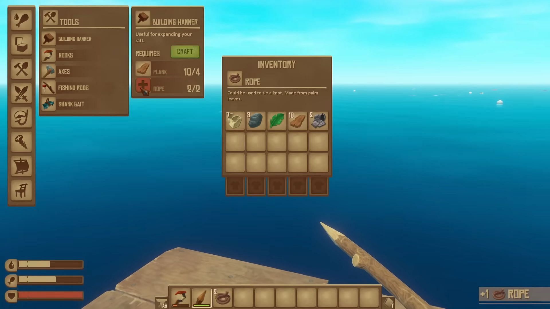 Building a base in Raft (Image via Redbeet Interactive)