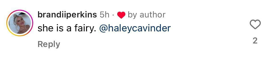 Brandi comments on her sister Haley&#039;s boyfriend&#039;s IG post.