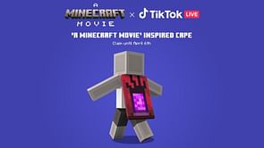 How to get free A Minecraft Movie themed cape from TikTok
