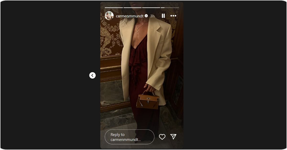 Carmen Mundt shared photos of her outfit on social media. Image: @carmenmundt via Instagram.