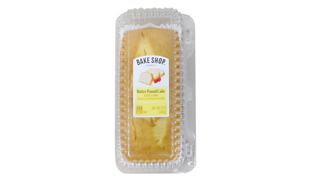 Bake Shop&#039;s All Butter Pound Cake is a rich dessert. (Image via Aldi)