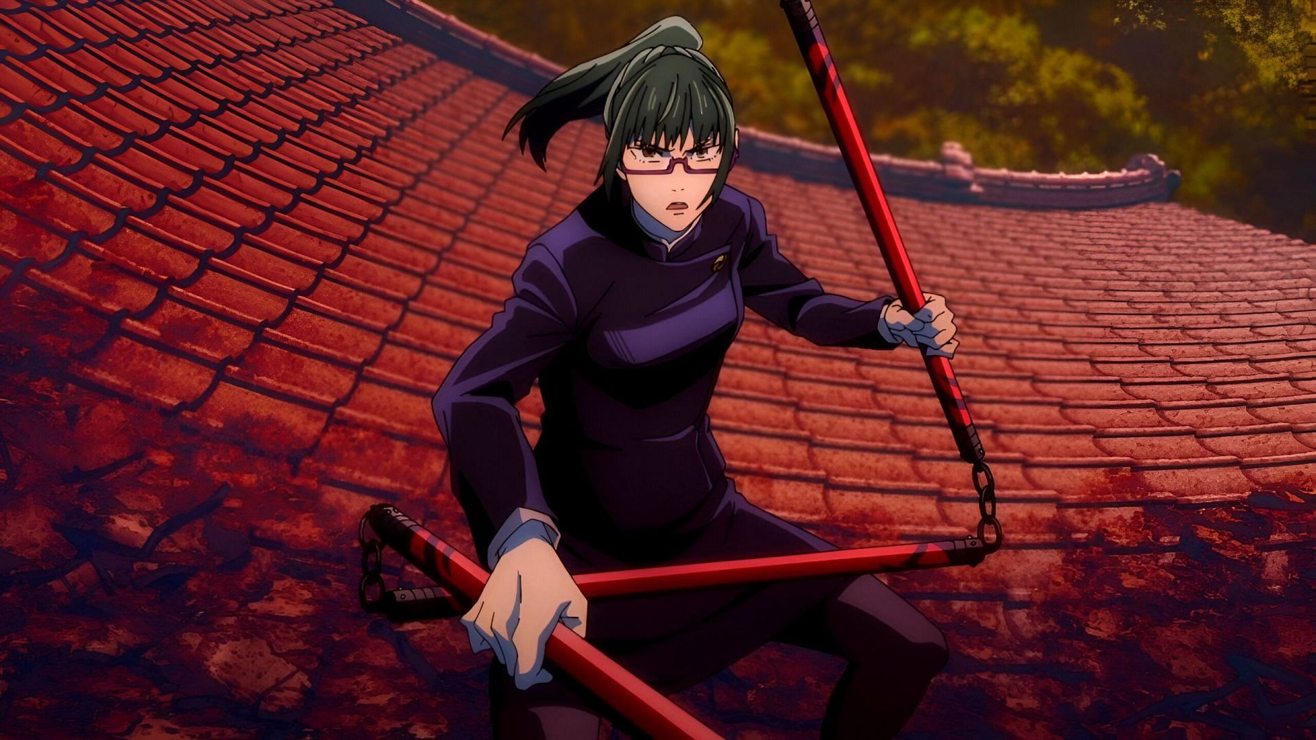 Maki Zenin as seen in the anime (Image via MAPPA)