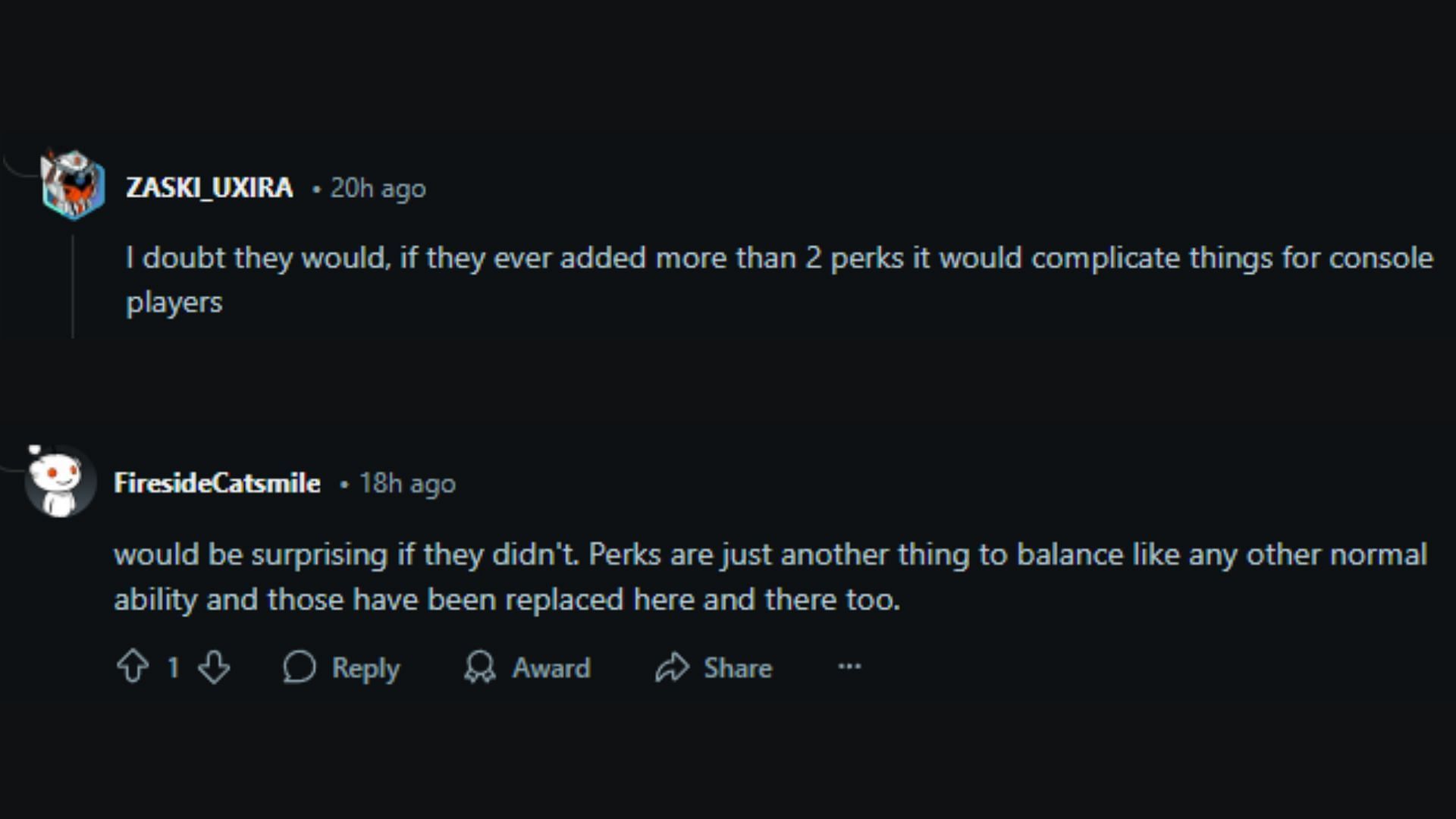 Redditors expecting more fine-tuning for the perks system in Overwatch 2 Season 15 mid-season update (Image via Reddit)