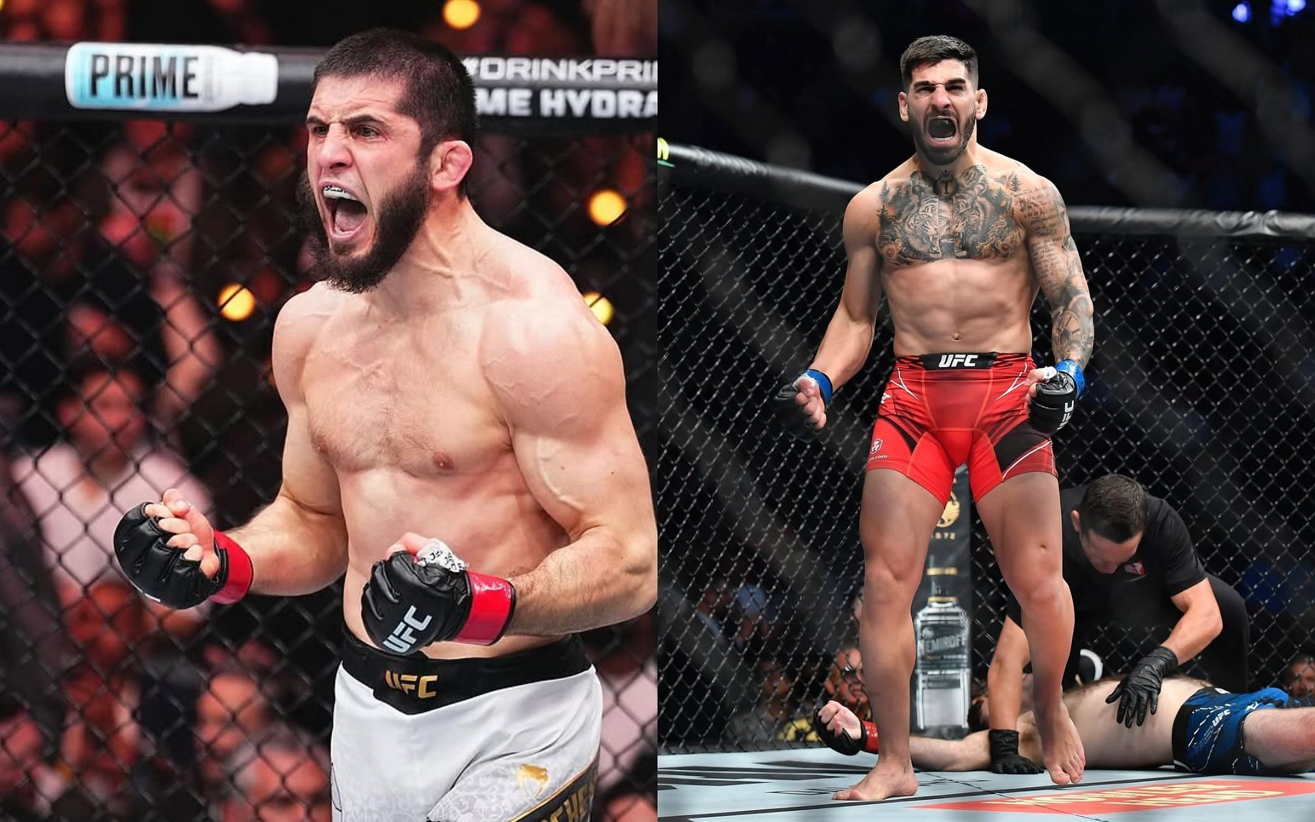 A UFC fighter discusses a possible fight between Islam Makhachev (left) and Ilia Topuria (right). [Images courtesy: @islam_makhachev and @ufceurasia on Instagram]