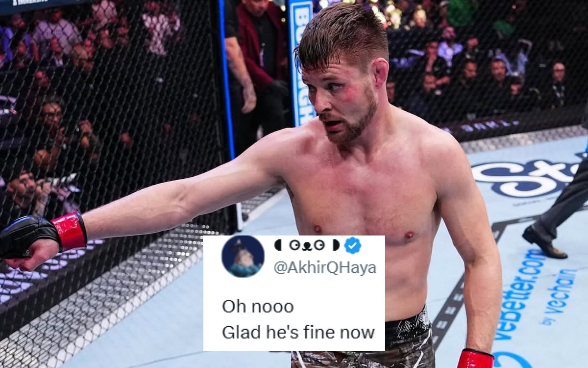 Fans react to Bryce Mitchell getting freed from unsettling dreams. [Image courtesy: @thugnasty_ufc on Instagram]