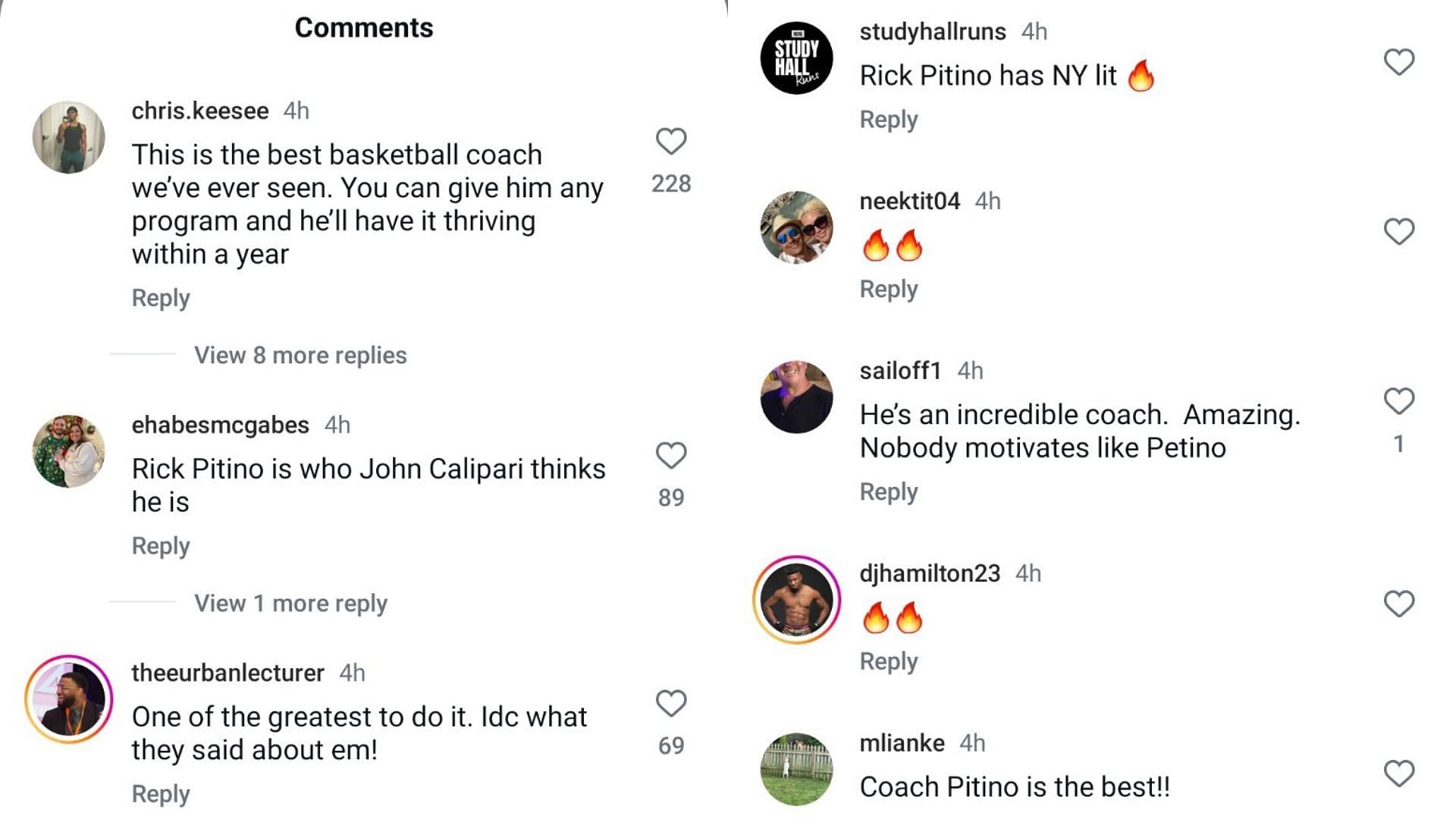 Fans praised Pitino on Instagram after he led St. John&#039;s to its first Big East title since 1985. Source: Instagram/@br_hoops