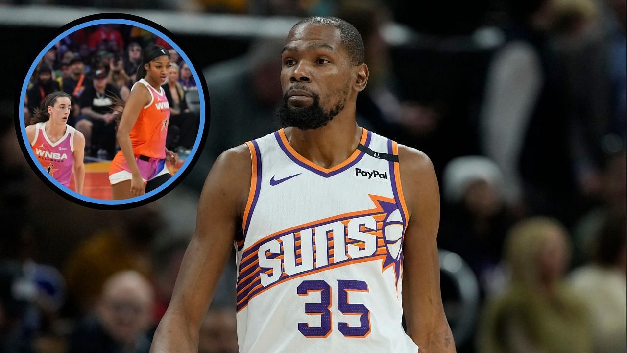 Kevin Durant looks past Caitlin Clark and names Angel Reese as his favorite female athlete (Image Credit: Imagn)