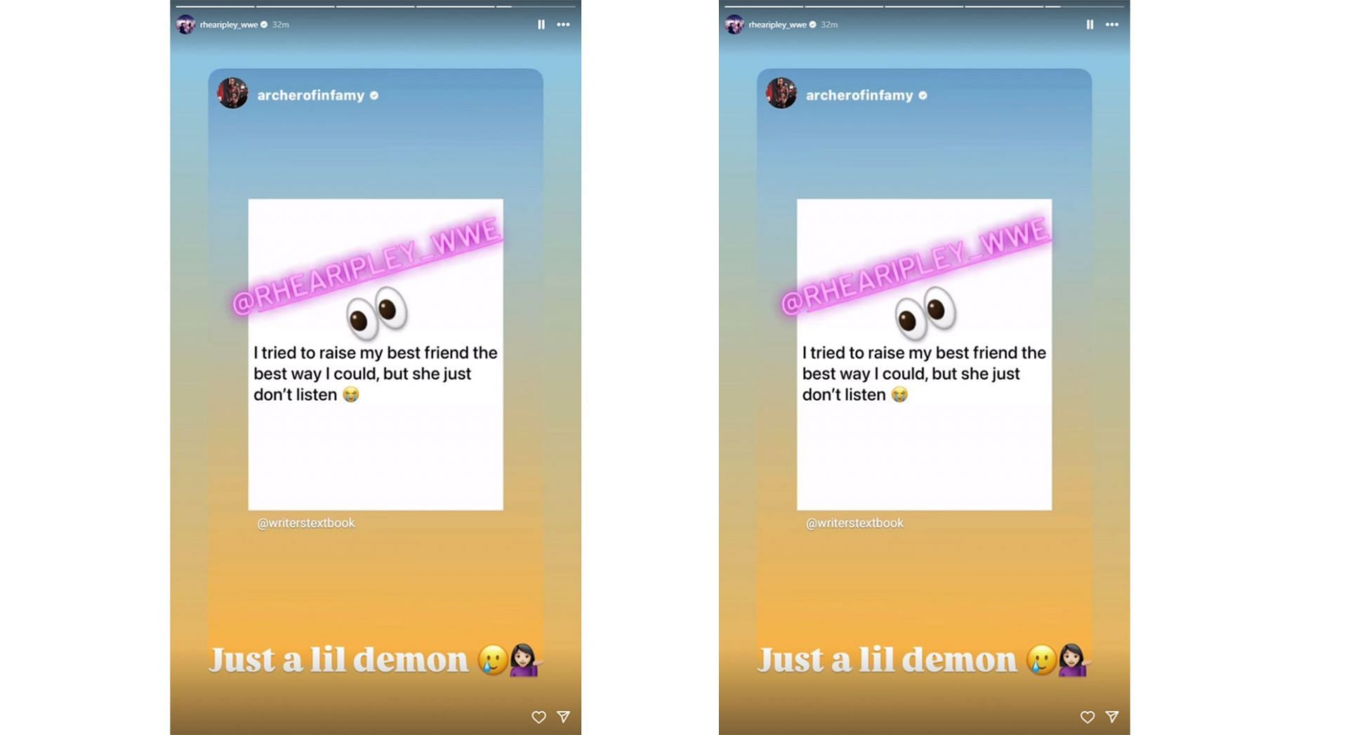 Ripley reacts to Damian Priest&#039;s Instagram Story