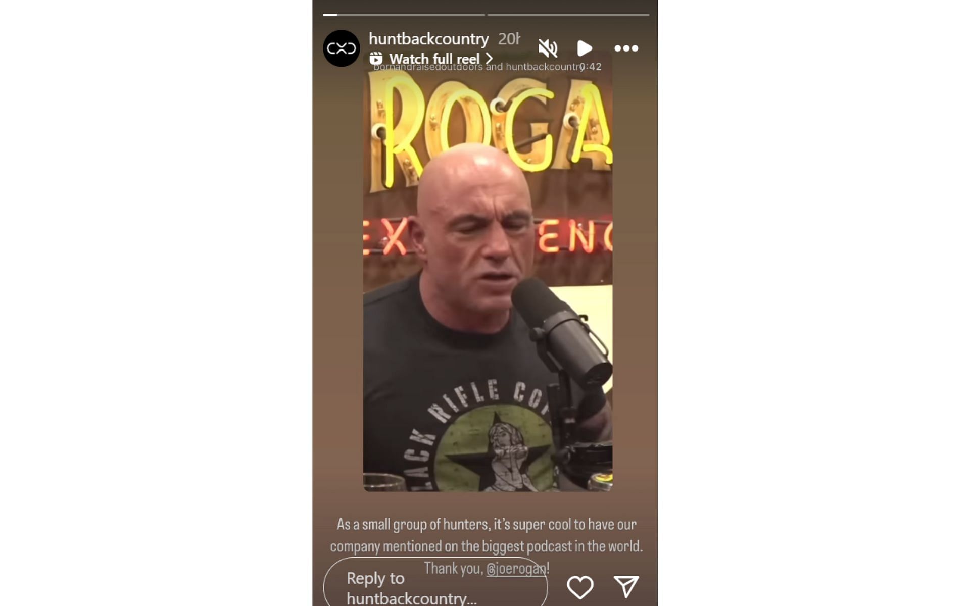 Screenshot courtesy: @huntbackcountry&#039;s Instagram stories