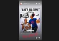 Stephanie White with some words of encouragement for former player Briann January (Image via Instagram @s_whitej2)