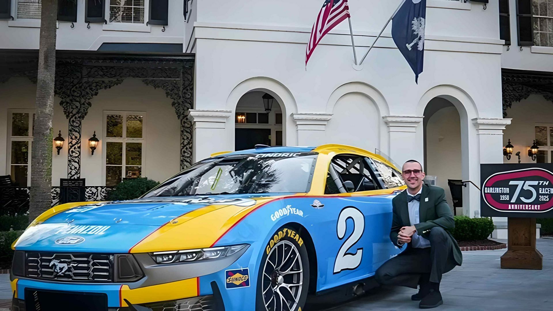 Austin Cindric with Dale Earnhardt