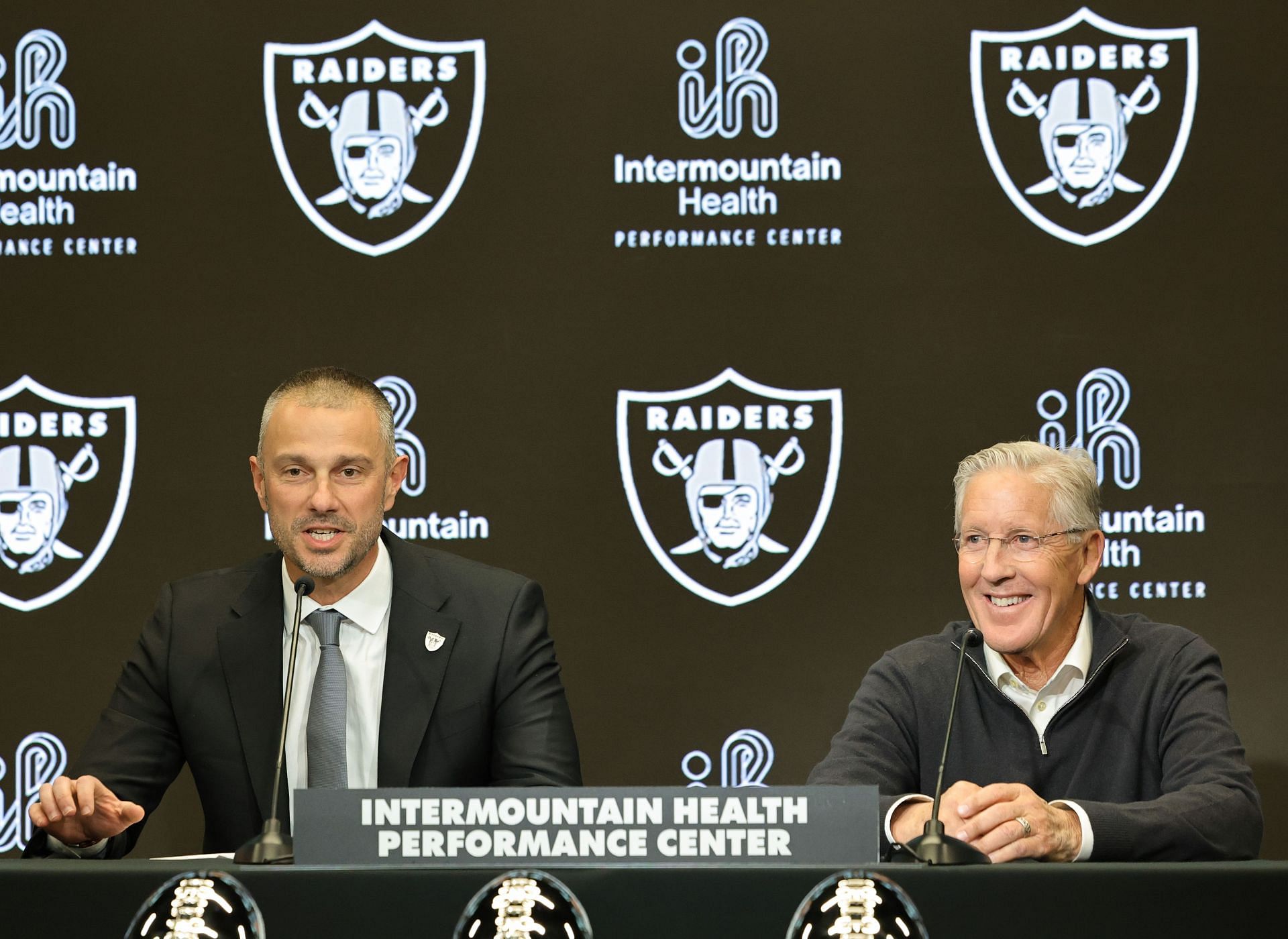 Las Vegas Raiders Introduce Pete Carroll&nbsp;As Head Coach, John Spytek&nbsp;As General Manager - Source: Getty