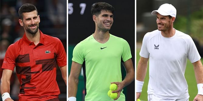 WATCH: Carlos Alcaraz, Novak Djokovic and Andy Murray reunite ahead of Miami Open after Indian Wells exit