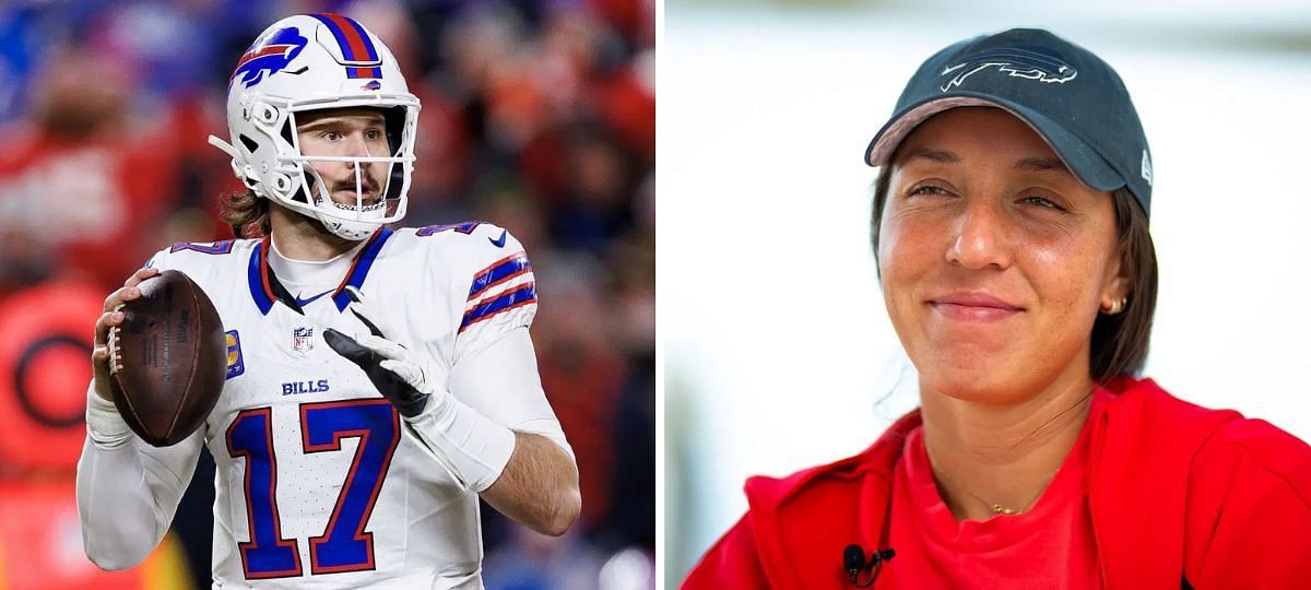 Josh Allen (L) and Jessica Pegula (R) [Image source: Getty]