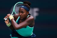 Gauff in action at the Miami Open - Day 5 - Source: Getty