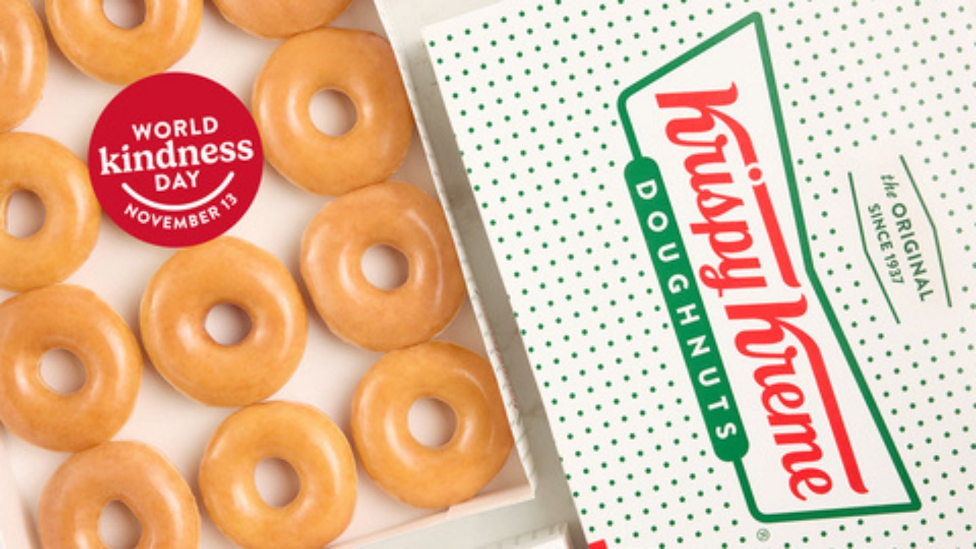 Krispy Kreme World Kindness Day celebration (Image via Krispy Kreme)