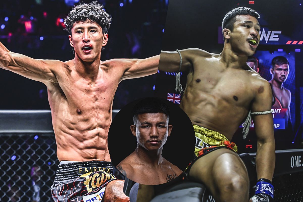 Rodtang (middle) on Nabil Anane (L) vs Superlek (R) rematch | Image by ONE Championship