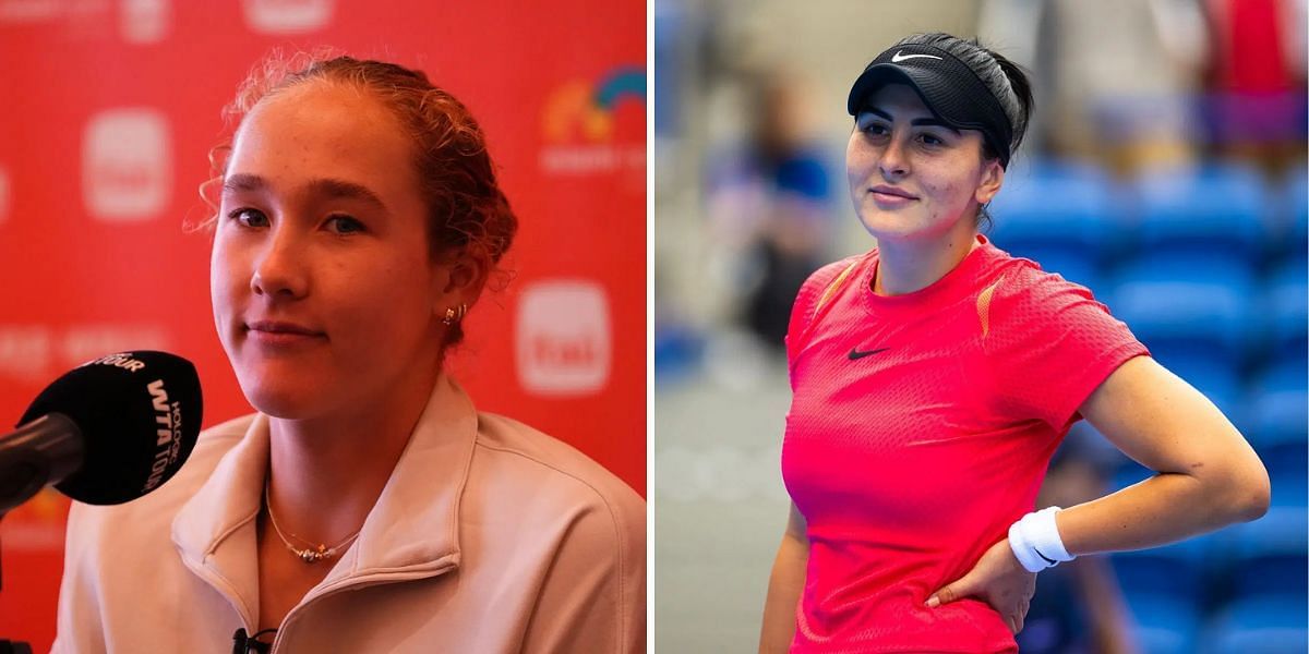 Mirra Andreeva (L) Bianca Andreescu (R) | Getty