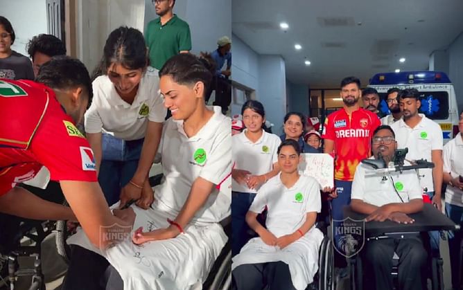Shreyas Iyer, PBKS teammates spend quality time with differently abled children ahead of IPL 2025 [Watch]