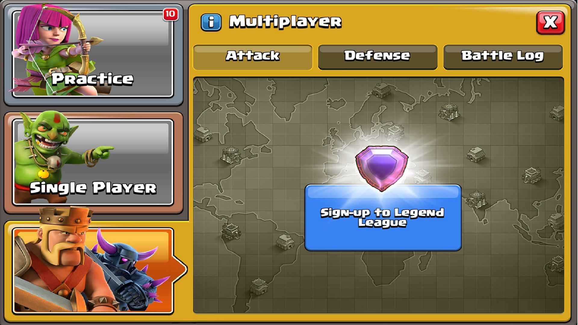 Legend League players will not be getting the unlimited attack feature right now (Image via Supercell)