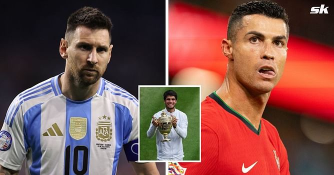 “I could say 5 different right now” - Carlos Alcaraz responds after snubbing Lionel Messi & picking Cristiano Ronaldo as GOAT in his top 5 footballers