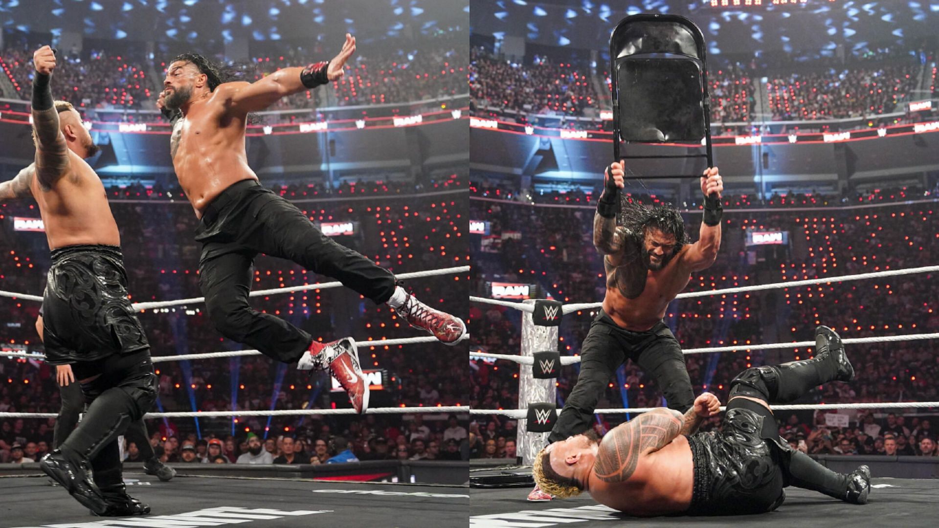 WWE दिग्गज रोमन रेंस और सोलो सिकोआ (Photos: WWE.com)
