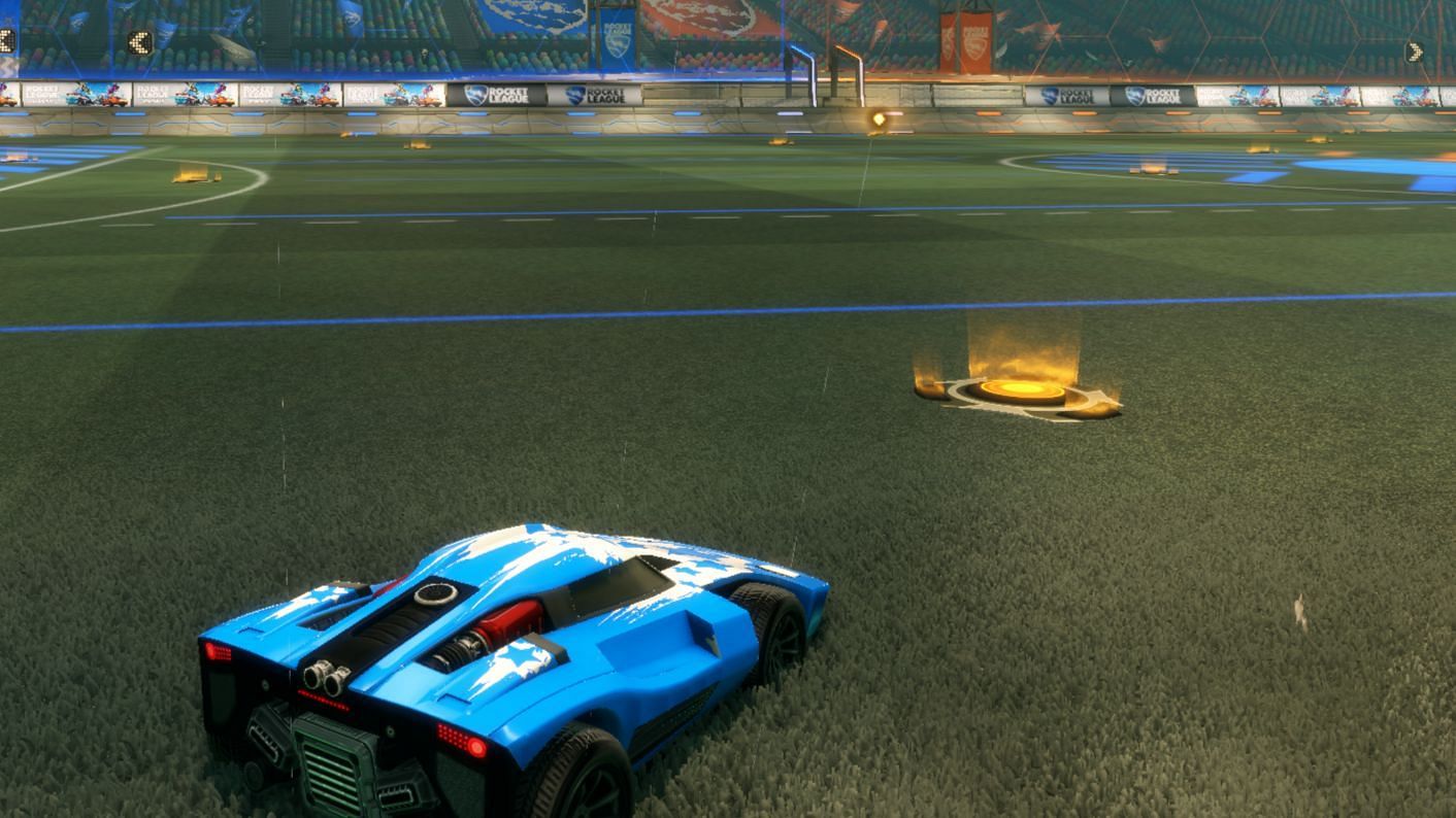 Orange boost pads (Image via Psyonix LLC)