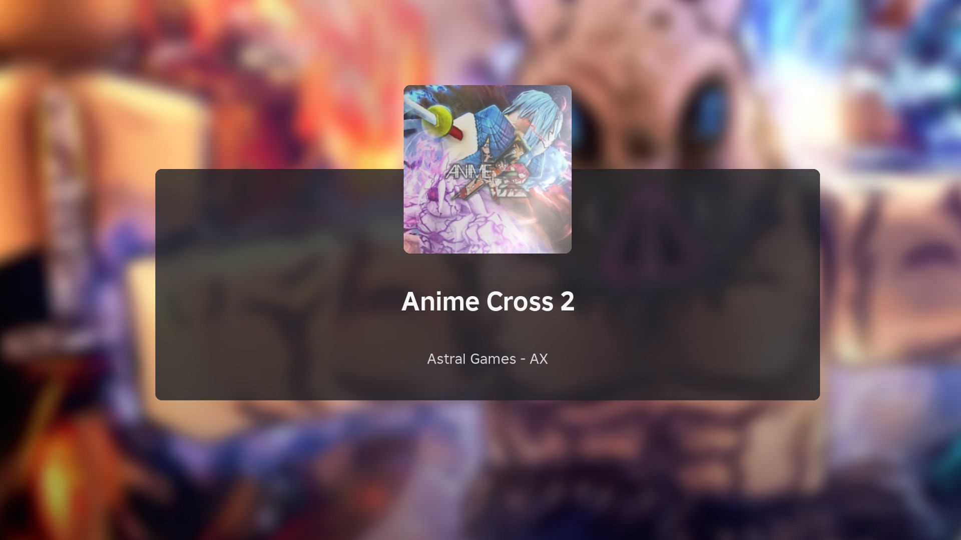 Anime Cross 2 loading screen