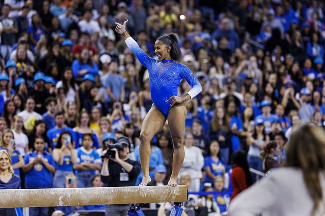 Jordan Chiles' mother drops 4-word reaction to gymnast landing double-twisting Yurchenko vault ahead of Big Ten Championships