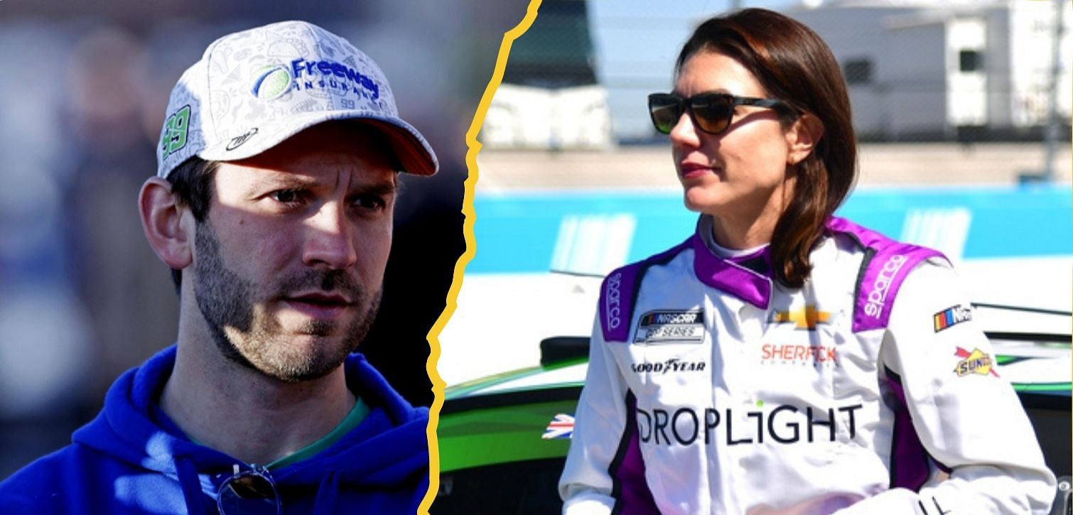 Katherine Legge and Daniel Suarez