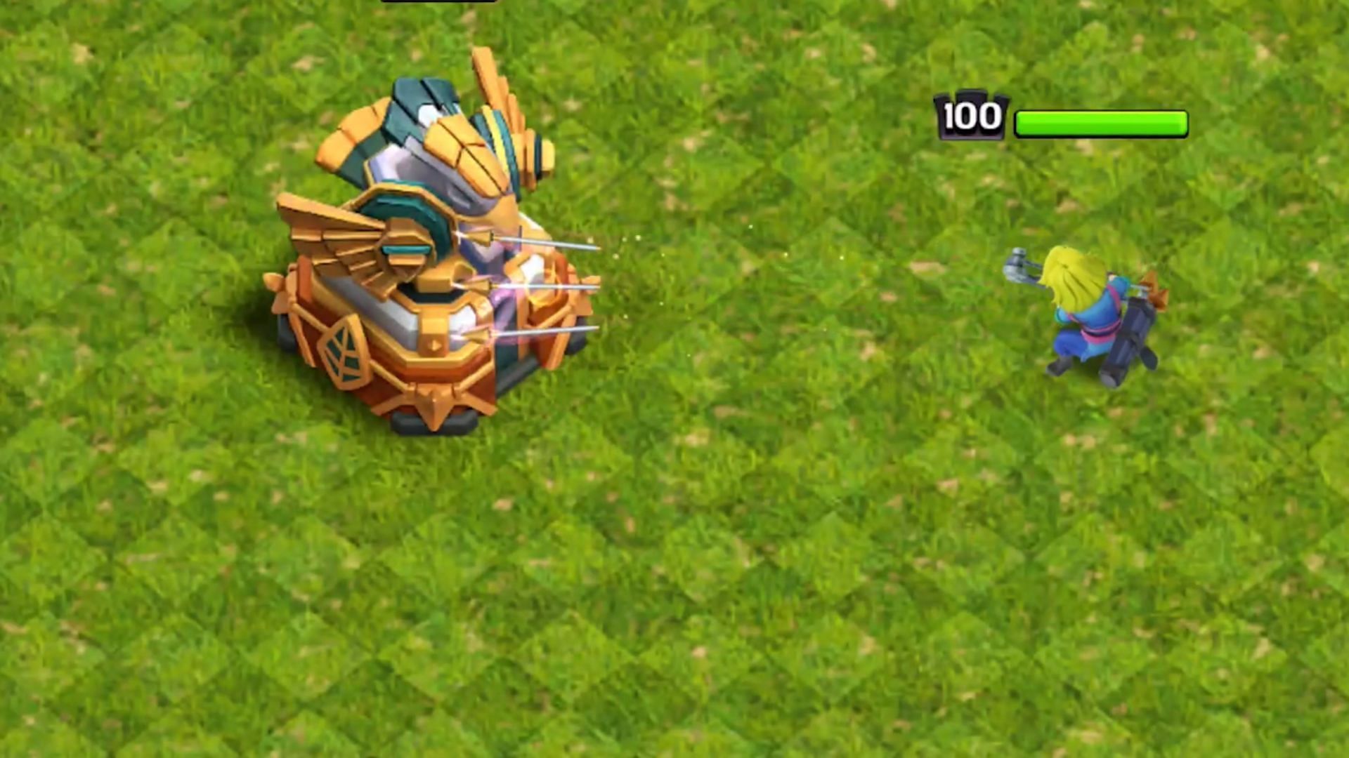 The Archer Queen attacking the Eagle Artillery (Image via Supercell)