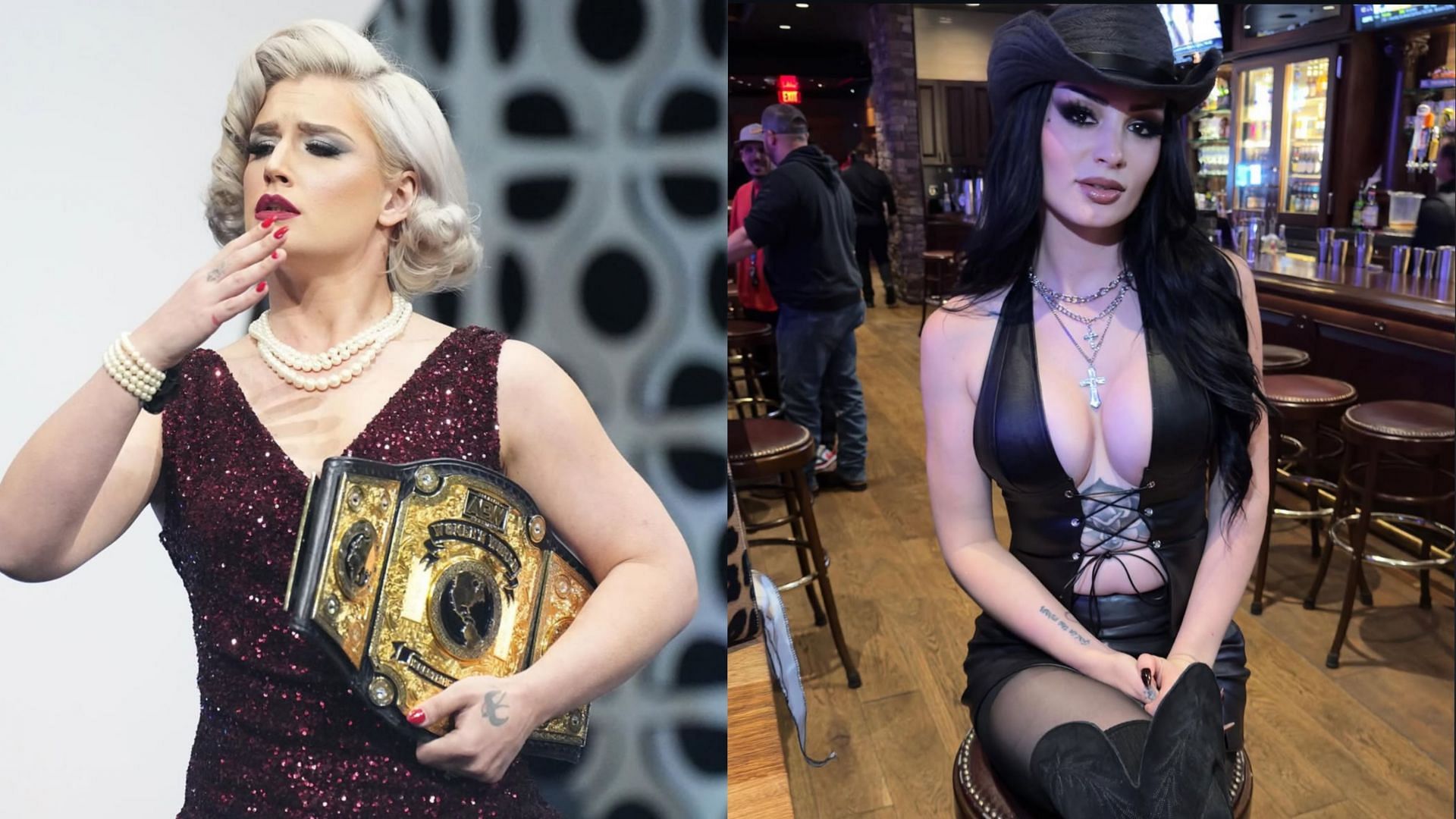 Toni Storm (left) and Saraya (right) (Image credits: AEW&rsquo;s and Saraya&rsquo;s Instagram)