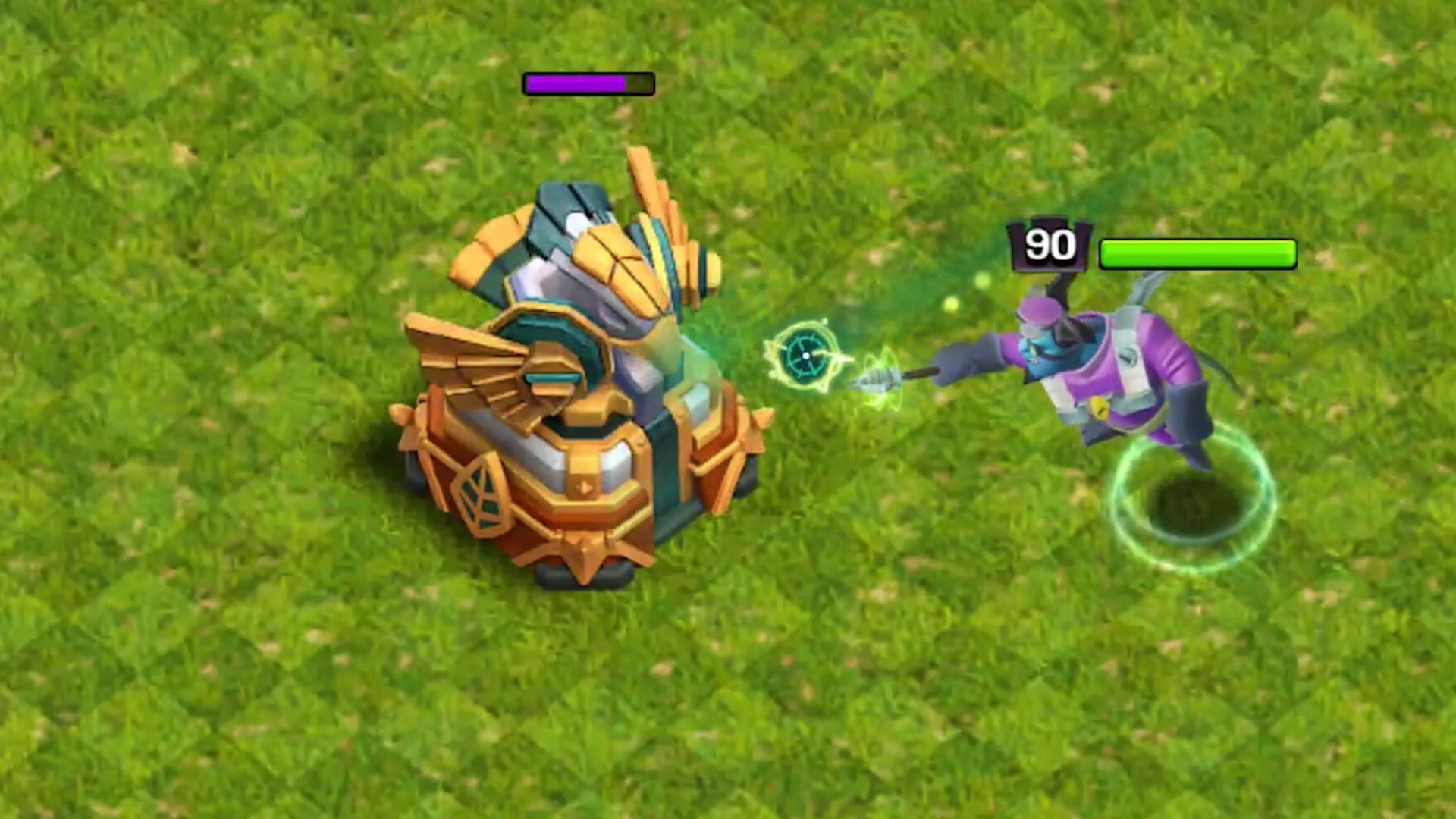 Minion Prince attacking the Eagle Artillery (Image via Supercell)