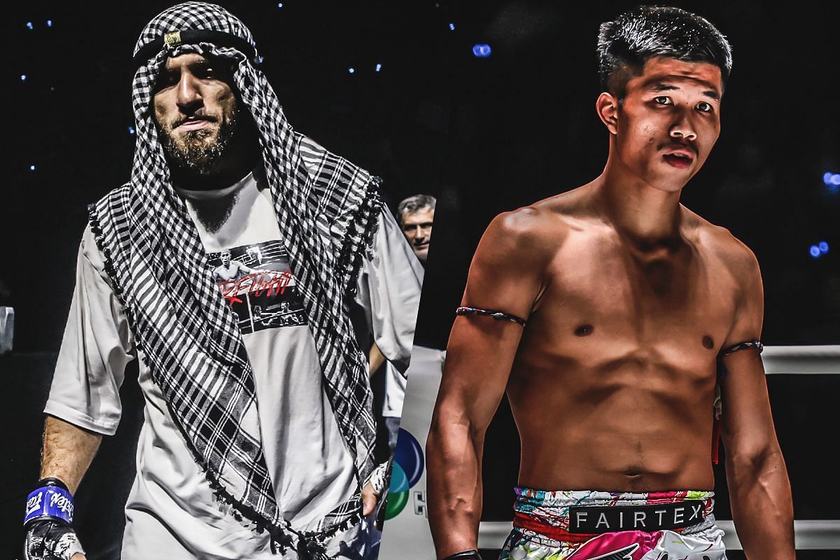 Kiamran Nabati (left) and Ferrari Fairtex (right). [Photos from ONE Championship]