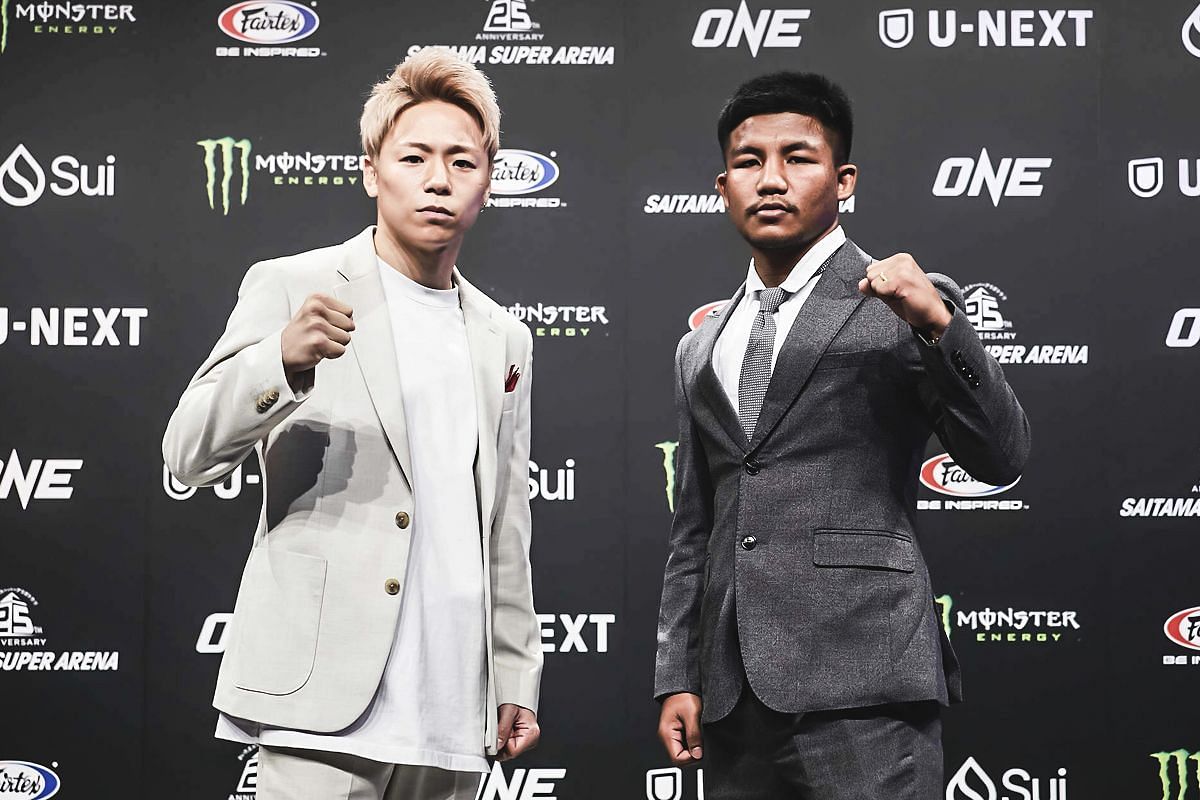 Takeru (left) Rodtang (right) [Photo via: ONE Championship]