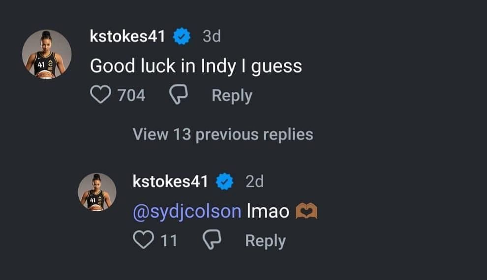 Stokes&#039; IG comment