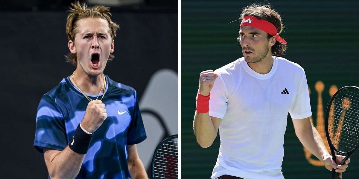 Sebastian Korda (L) &amp; Stefanos Tsitsipas (R) (Source - GETTY)