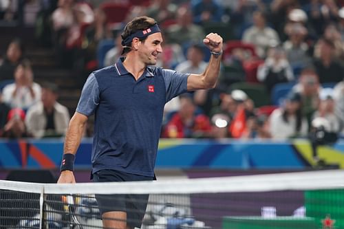 Roger Federer at the 2024 Shanghai Rolex Masters - Source: Getty
