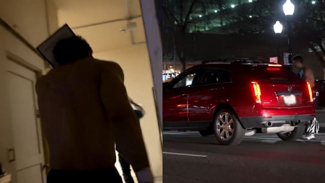 Troubling visuals of AEW star after Dynamite setback, emotionally exits the building before hitchhiking
