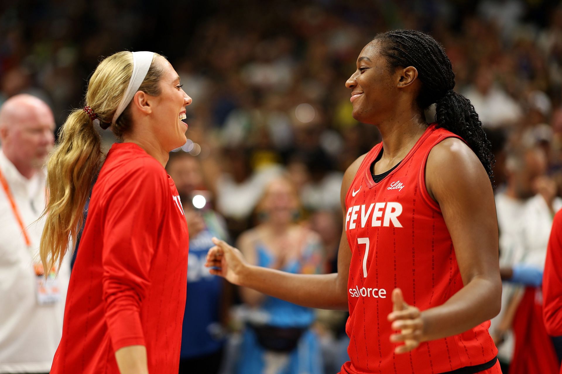 Aliyah Boston and Lexie Hull returning to a revamped Fever roster. (Photo: IMAGN)