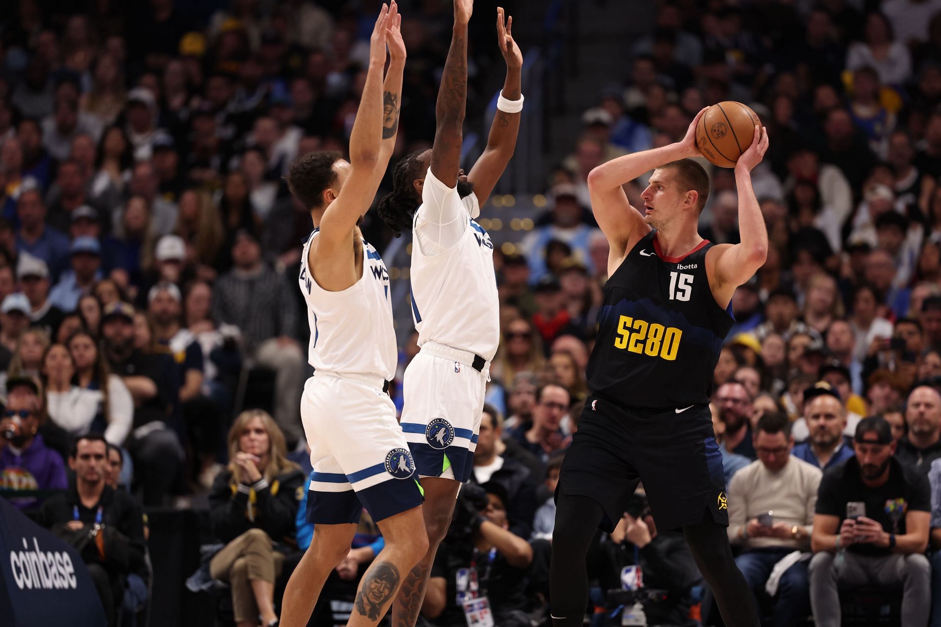 Minnesota Timberwolves defend Nikola Jokic during their Western Conference Semi-Final upset - Source: Getty