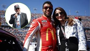 Amanda Wallace reacts to husband Bubba Wallace's cheeky caption in post featuring $250M-worth Academy Award winner Morgan Freeman