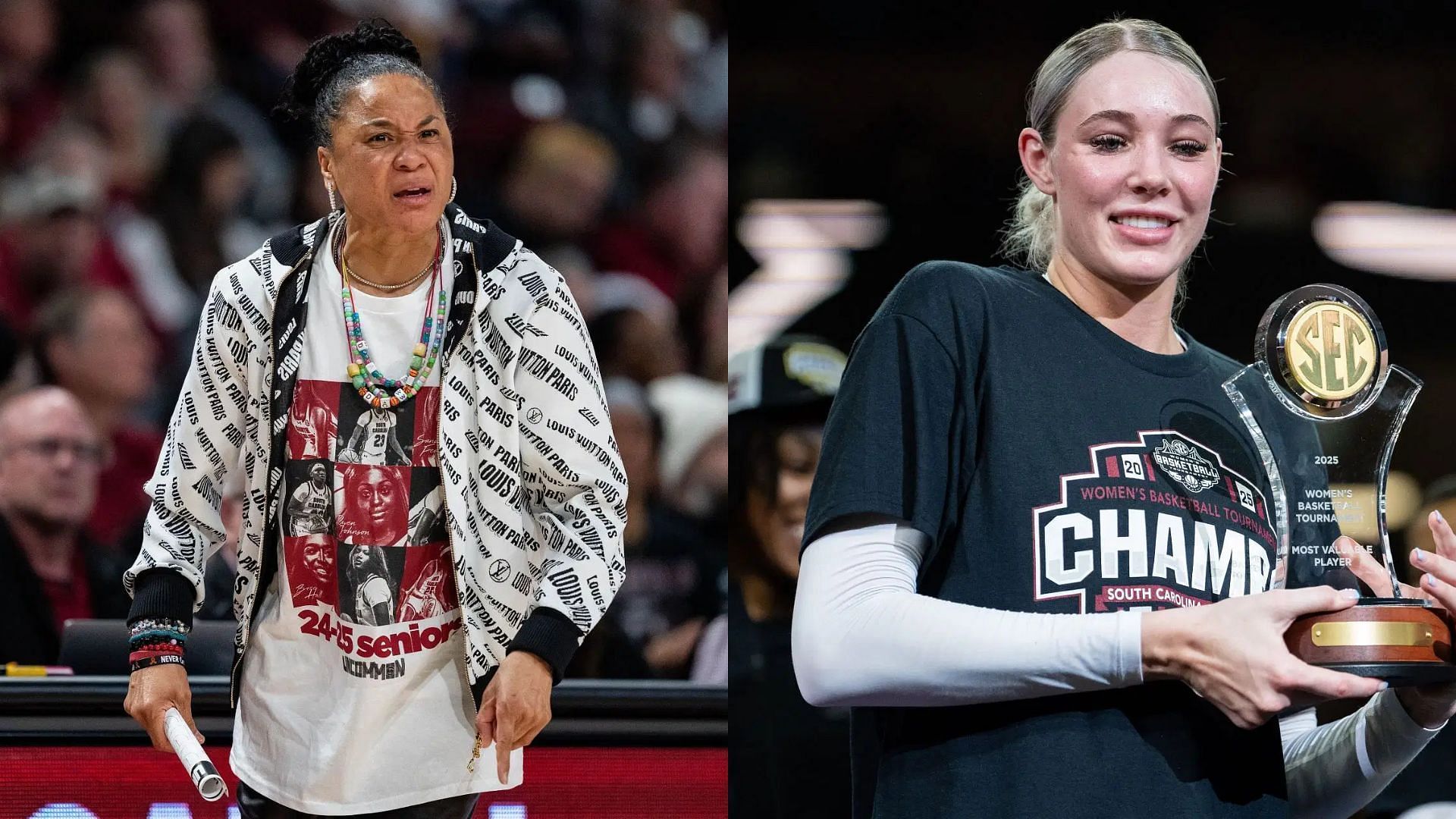 Dawn Staley and Chloe Kitts