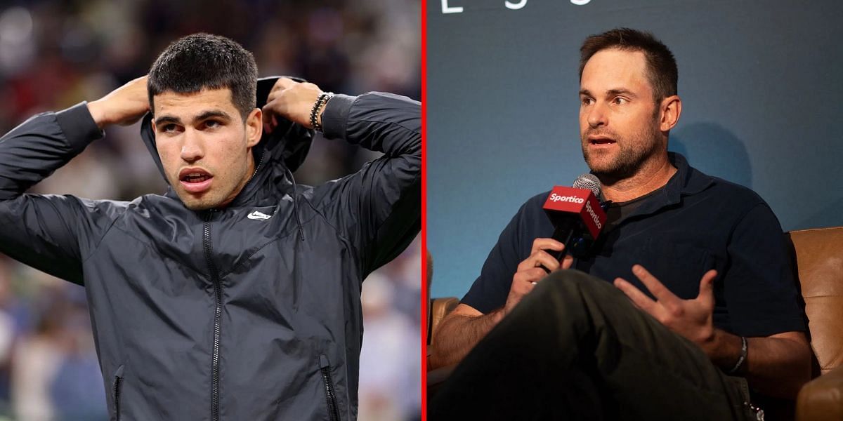 Carlos Alcaraz (L) Andy Roddick (R) | Getty