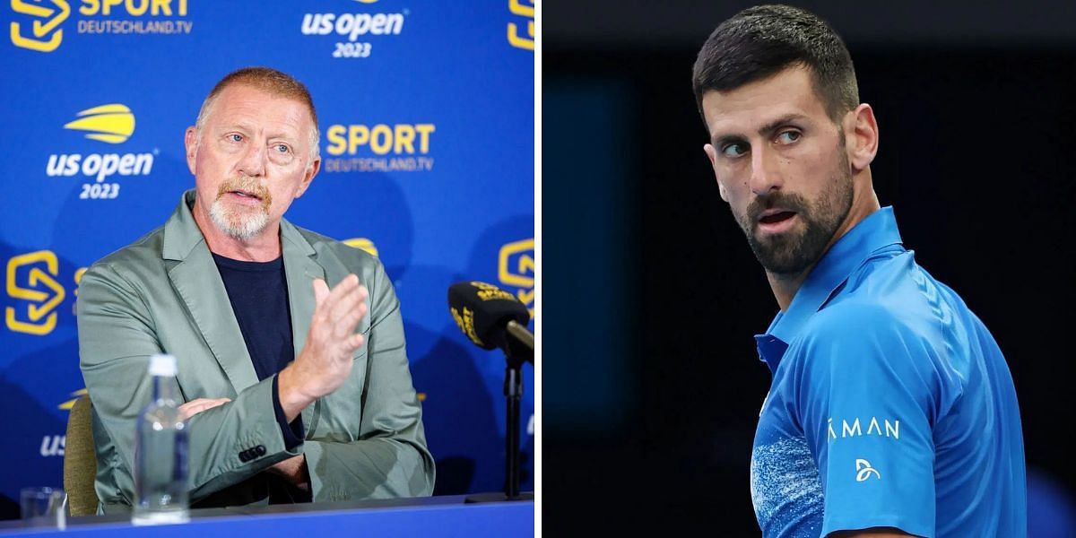 Boris Becker (L) and Novak Djokovic (R); ( Source - Getty Images)