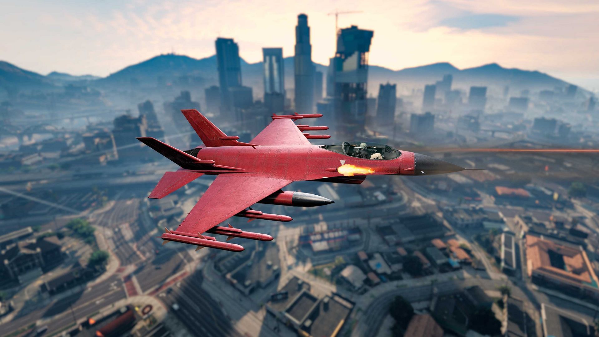 A picture of P-996 LAZER (Image via Rockstar Games)